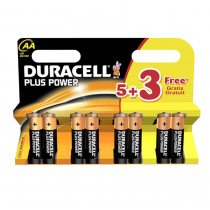 Duracell Plus Power AA 5+3